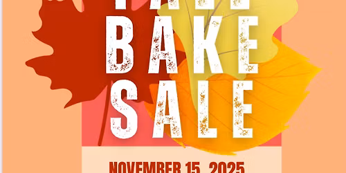 St George Fall Bake sale 