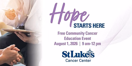 Hope Starts Here: Free Community Cancer Education Event