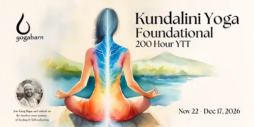 YTT | Kundalini Yoga Foundational 200h | Greg Kaps | Nov 22nd - Dec 17th, 2026