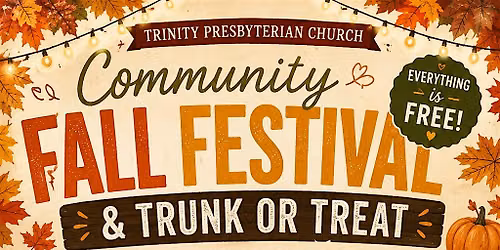Community Fall Festival and Trunk or Treat
