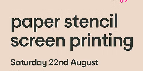 Stencil Screen Printing onto paper with Hey Ho Print Co