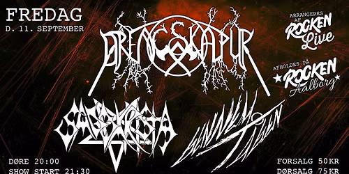 Koncert p\u00e5 Rocken: GENNEM T\u00c5GEN (DK) + DRENGSKAPUR (DE) + SADOKRISTA (DK)