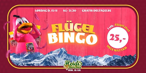 FL\u00dcGEL BINGO x Heidis Bier Bar