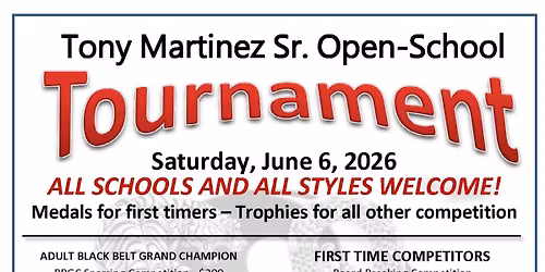 Tony Martinez Sr Open School Tournament 