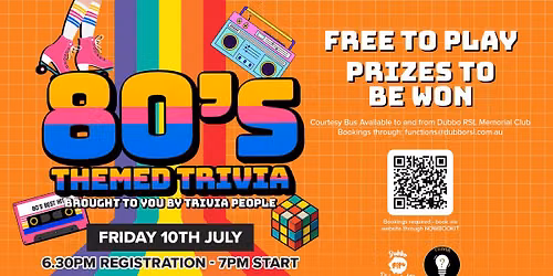 FREE TRIVIA - 80'S THEMED