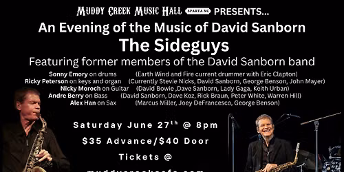 The Sideguys - An Evening of the Music of David Sanborn