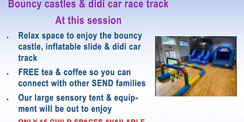 Bouncy castle session, Solihull venue 