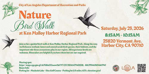 Ken Malloy Harbor Regional Park Bird Walk