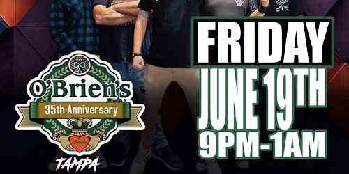 Sat. 8\/1 - Live Music by Downsyde Up at O'Briens Irish Pub | Tampa, FL\/Carrollwood from 9pm-1am