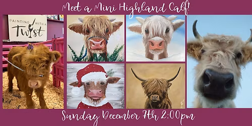 Canvas & Calves \u2013 Holiday Paint and Sip with Baby Cows