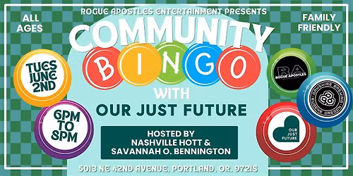 Community Bingo with Our Just Future