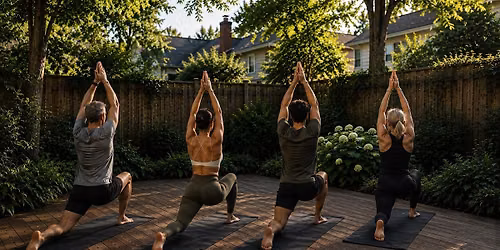 Tapped In Yoga in the Beer Garden at Forest City Brewery