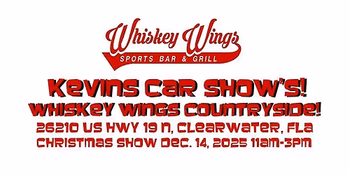 Kevin's Car Show's and Whiskey Wings Countryside Car, Truck, Jeep Show! Special Christmas Trophy's!