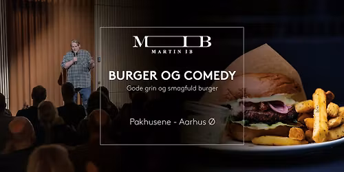 Burger og Comedy Night hos MIB-Martin Ib p\u00e5 Aarhus \u00d8 \ud83d\ude02\ud83c\udf99\ufe0f\ud83c\udf54