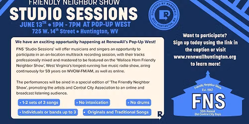 FNS Studio Sessions at RenewAll's Pop-Up West