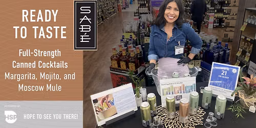 Try SABE Canned Cocktails at Total Wine - Las Vegas Strip - S. Las Vegas Blvd.