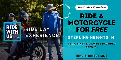Ride With Us RIDE Day Experience (Sterling Heights, MI)