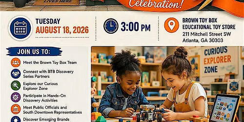 Brown Toy Box Toy Store South Downtown Ribbon Cutting