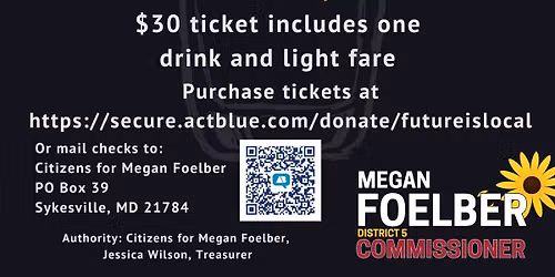 The Future is Local - Fundraiser for Megan Foelber for Carroll County Commissioner