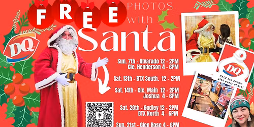 FREE Photos with Santa DQ Godley