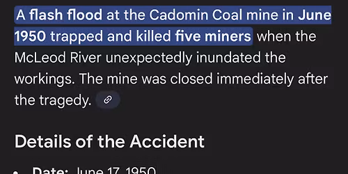 Coal Miners\u2019 Sacrifice HSAR fundraiser