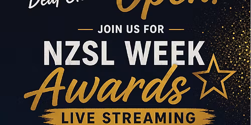 Deaf Club is open for NZSL Awards live streaming