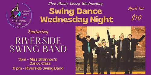 Riverside Swing Band at Swing Dance Wednesday Night 4\/1
