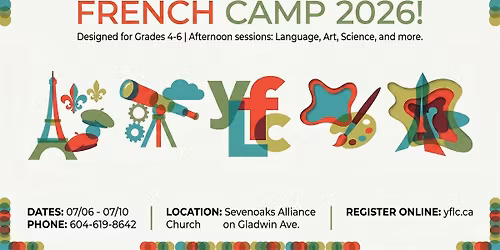 French Camp 2026 (Afternoon session): Science & Art for grades 4-6