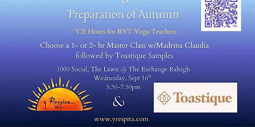 A Somatic Yoga Practice in Preparation of Autumn