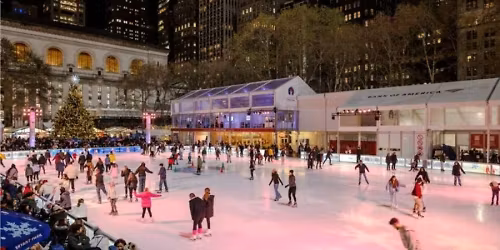 Ice-skating at Bryant Park
