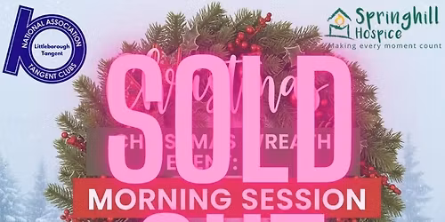 Christmas Wreath Making Day in Aid of Springhill Hospice Charity