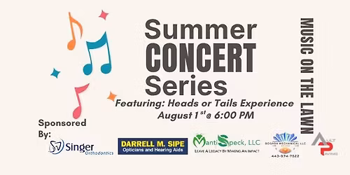 HFCOG Summer Concert Series: Heads or Tails Experience