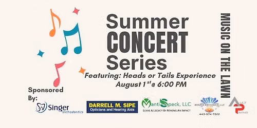 HFCOG Summer Concert Series: Heads or Tails Experience