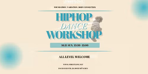 Hip Hop Dance Workshop @Streetlove Dance Academy