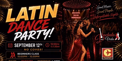Latin Dance Party at The Cardinal! (9\/12\/26)