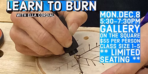 Learn to Burn Holiday Ornaments with Ella Cordial