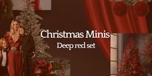 Christmas Minis in London (deep red set)