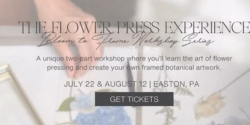 The Flower Press Experience: Bloom to Frame Series