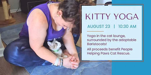 August Kitty Yoga at Baristocats