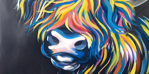 Join us to paint the super cool 'Funky Moo' in Woodstock