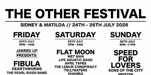 The Other Festival at Sidney & Matilda
