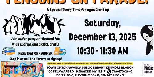 Special Story Time: Penguins on Parade!
