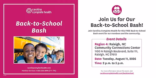 Carolina Complete Health Back To School Bash