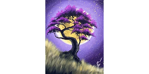 Moonlit Purple Tree - Paint and Sip in Houston | Classpop!\u2122