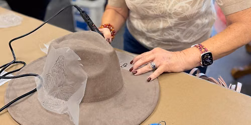 DIY Hat Burning Class at West & Co. with Melanie