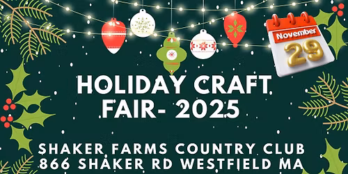 Annual Holiday Craft and Vendor Event- Nov 2025