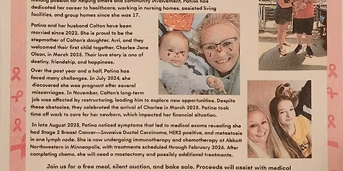 Patina Olson (Queenan) Benefit