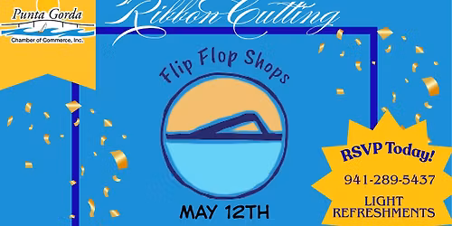 Ribbon Cutting- Flip Flop Shops new location
