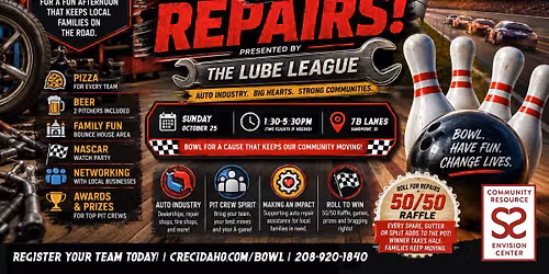 Roll For Repairs - Bowling Tournament & NASCAR Watch Party