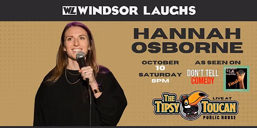 Hannah Osborne LIVE Comedy At Tipsy Toucan (Oct 10th)